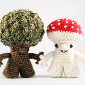 Tree Folk and Fungus Folk Amigurumi Pattern PDF - Crochet Pattern