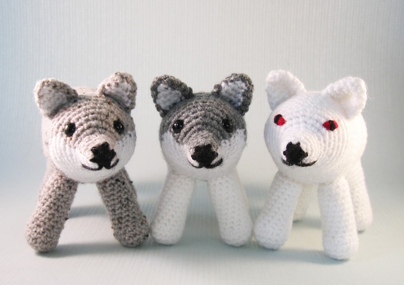 Wolf and Direwolf Amigurumi Pattern PDF Crochet Pattern image 2