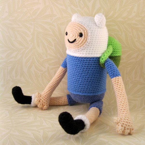 Patrón PDF de amigurumi de Finn el Humano - Patrón de ganchillo