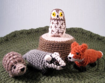 Tiny Woodland Animals Amigurumi Patterns PDF - Crochet Patterns