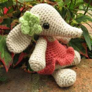 Flora the Elephant Amigurumi Pattern PDF Crochet Pattern image 3