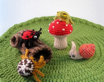 Mini Pets - Snails, Bugs and Frogs Amigurumi Patterns PDF - Crochet Pattern