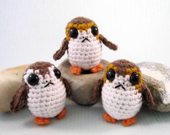 Porg - Star Wars Mini Amigurumi Muster PDF - Häkelanleitung