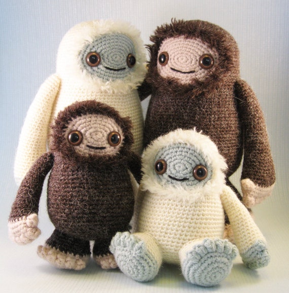 Yeti and Bigfoot Amigurumi Pattern PDF - Crochet Pattern - Now
