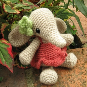 Flora the Elephant Amigurumi Pattern PDF Crochet Pattern image 2