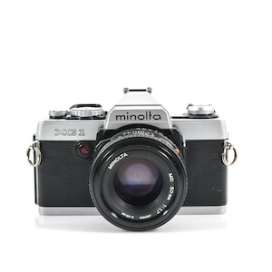 Serviced Minolta XG-1 35mm Film SLR Camera + Minolta 50mm F1.7 Lens