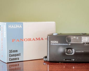 BOXED Halina Panoramic F 35mm Point and Shoot Film Camera