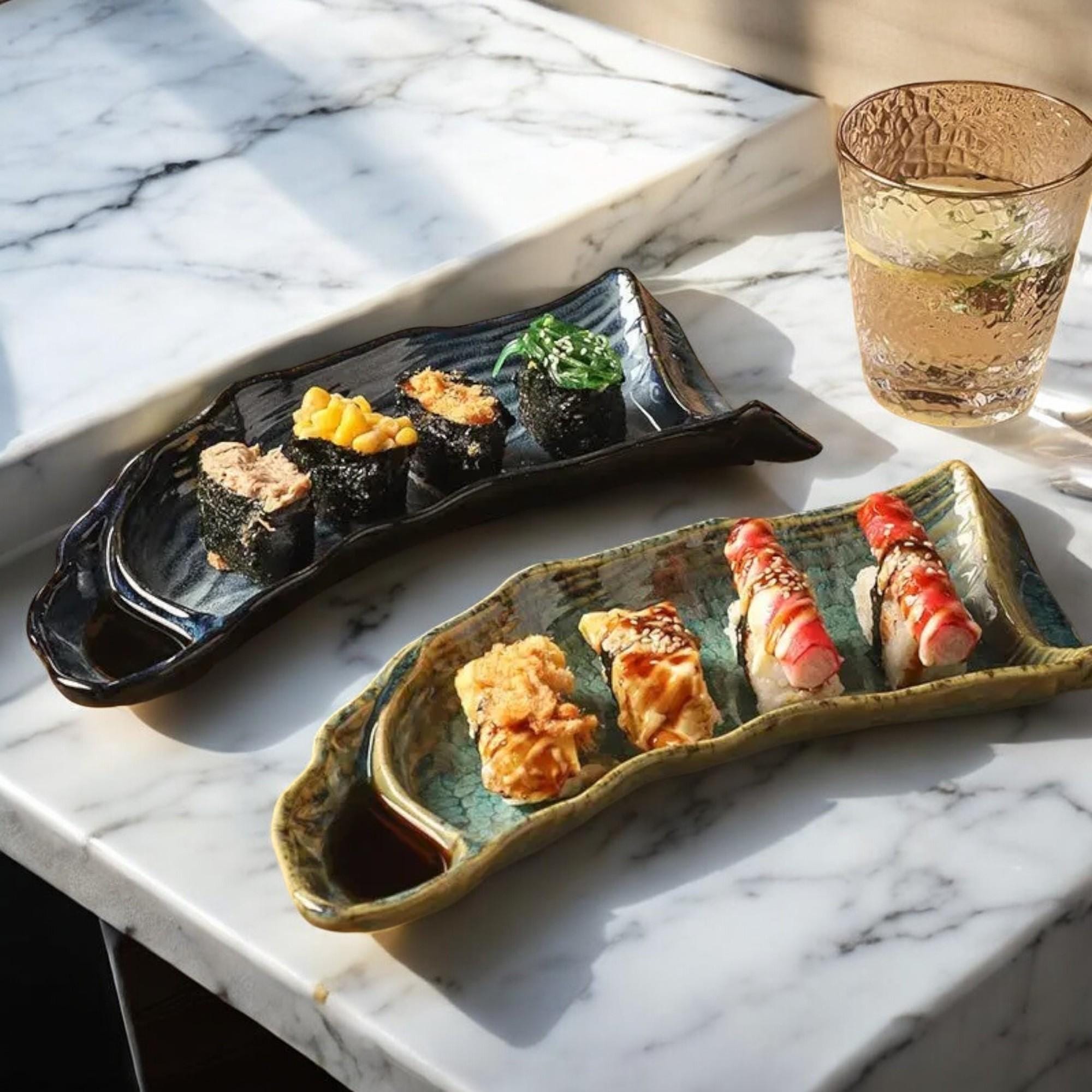 Sushi Plate Set Etsy