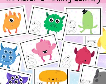Monster Counting Activity, Counting Activity For Kids, Counting Monster Eyes