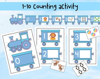Counting Activity, Number sorting 1-10, Preschool, Matching Numbers, Number Recognition