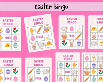 Easter Bingo, Easter Activity for Kids, Easter Activity, Easter Games, Preschool