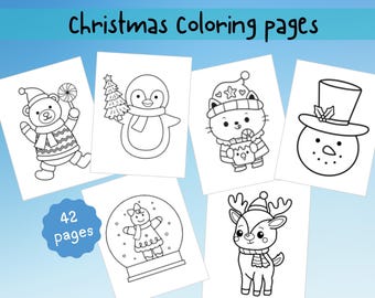 Christmas Coloring Pages for Kids, Christmas Activity For Kids, Kids Coloring, Preschool Activity