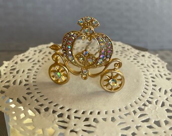 Horquillas para el cabello con forma de carroza de Cenicienta: Accesorios para el cabello de boda dorados (Juego de 2)