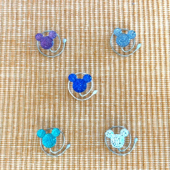 Mixed Set-You Choose 5 Colors-Hidden Mickey Hair Swirls-Disney Trip-Debs Twisties-Coils Spins Spirals