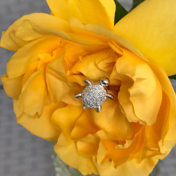 Turtle Flower Pins-Beach Wedding Bouquet Picks-Set of Six