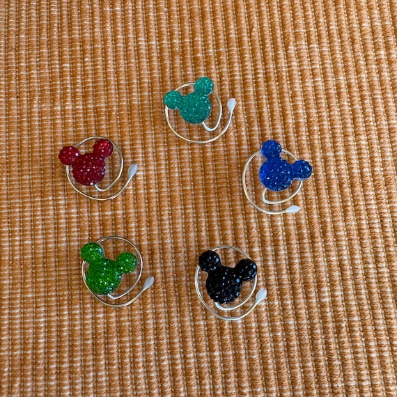 Hidden Mickey Hair Swirls-Disney Trip Mixed Set-You Choose 5 Colors-Debs Twisties-Coils Spins Spirals