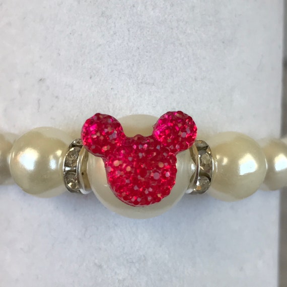 Flower Girl Bracelet-Mickey Minnie Mouse Bracelets-Toddler Bracelets-Cinderella Gift-Disney Trip