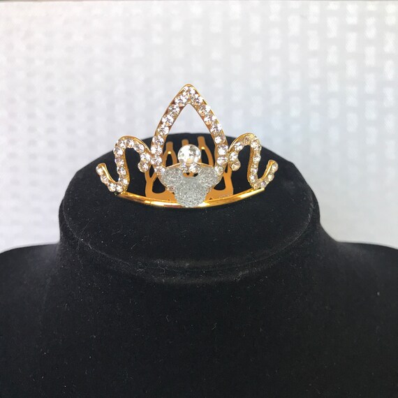 Disney Inspired Toddler Tiara-Golden Setting-Birthday Gift-Princess Hair-Flower Girl