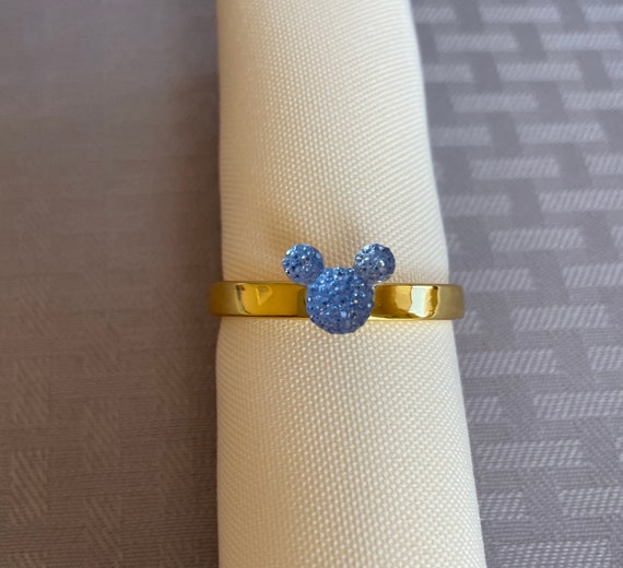 Mickey Mouse Napkin Rings-Rehearsal Dinner Favor-Wedding Reception Head Table-Bride and Groom