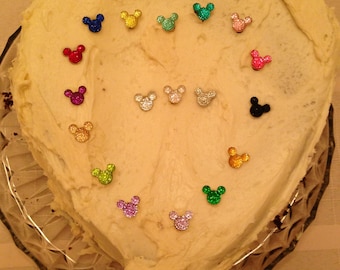 Hidden Mickey Cake Picks, Disney Party Cupcake Toppers