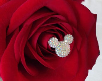 Broches para ramo con Mickey oculto, adornos florales para bodas inspirados en Disney, elige el color