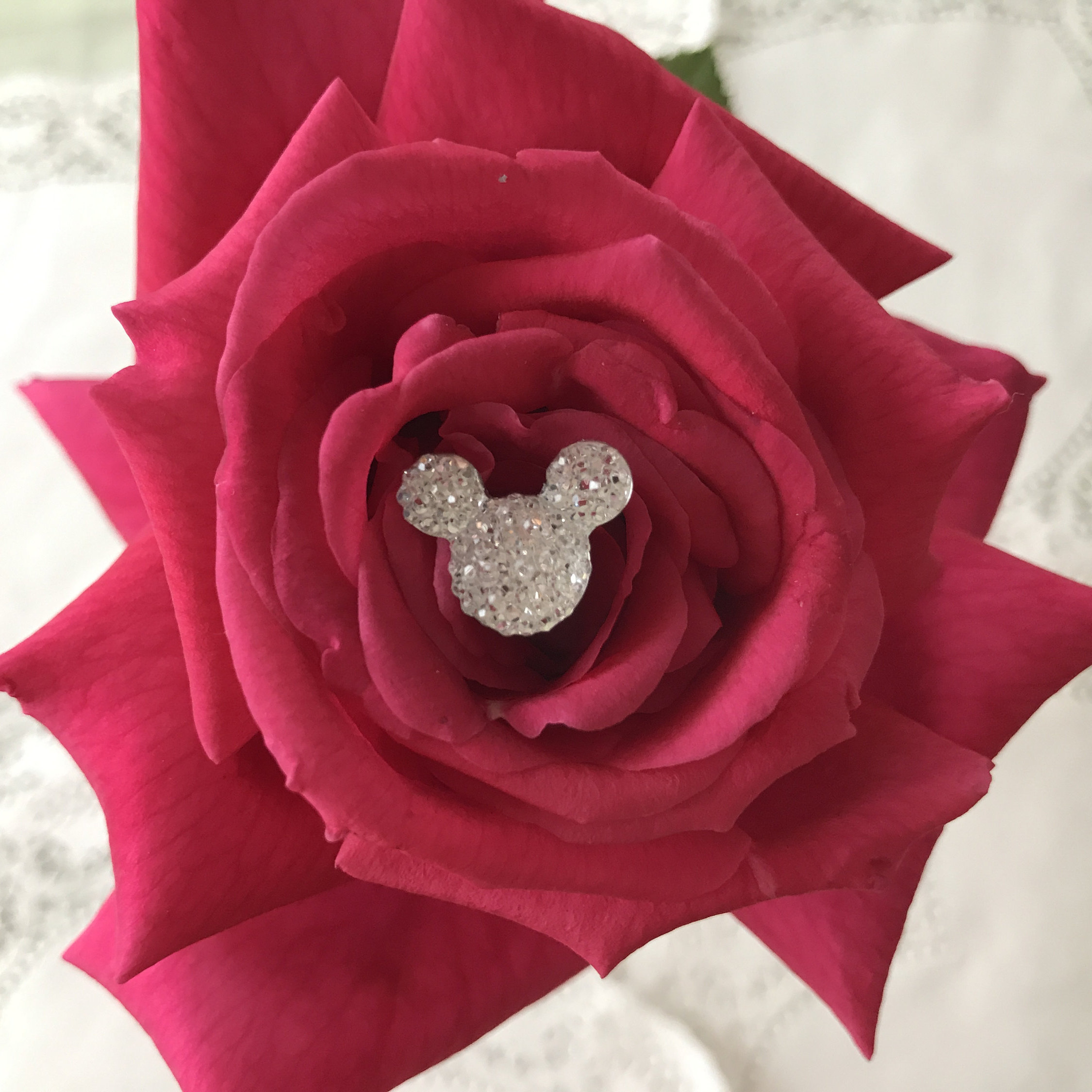 Disney Inspired Wedding FREE SHIP 12 Hidden Mickey Flower Pins