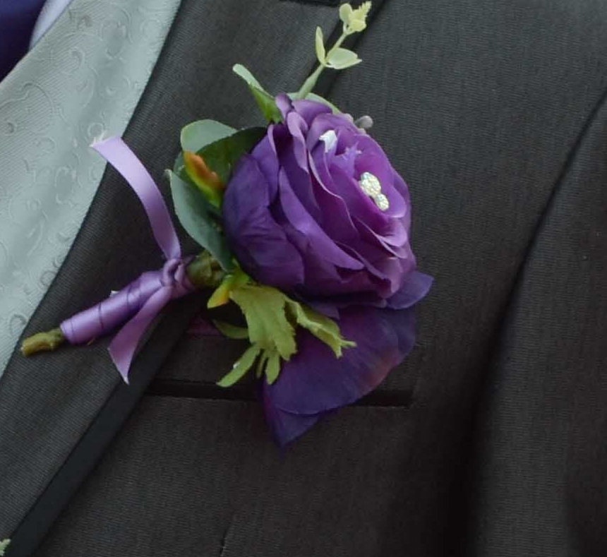 Disney Inspired Boutonniere Flower Pins-Mickey Mouse