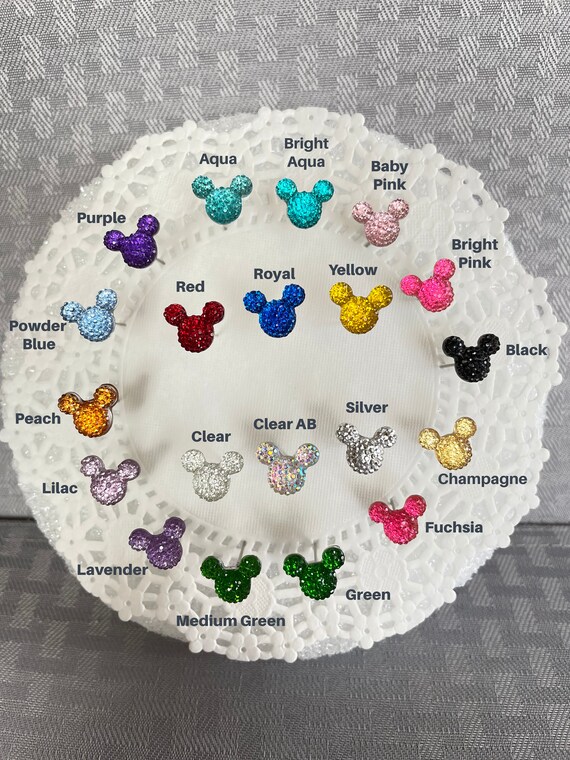 Disney Inspired Wedding FREE SHIP 12 Hidden Mickey Flower Pins-Clear Mouse  Ears-Bouquet Corsage Flower Picks-Centerpiece Floral Pins
