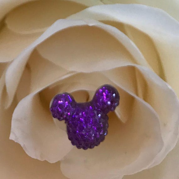 Hidden Mickeys Bouquet-Disney Inspired Wedding Centerpiece-Floral Picks-Fairy Tale Wedding Flower Girls-Bridesmaids-Ursula Purple