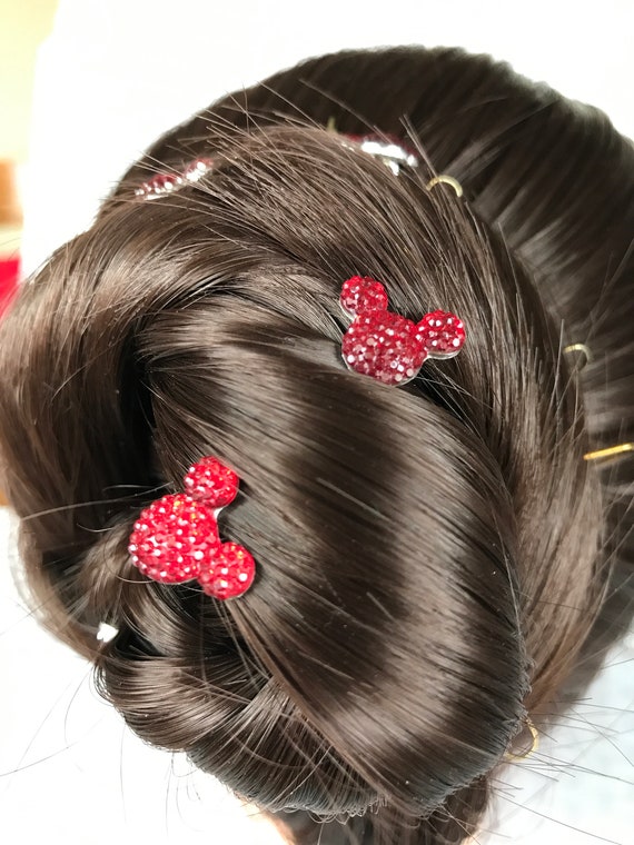 Mickey Mouse Hair PIns-Disney Inspired Wedding-Engagement Party-Bridesmaids-Flower Girls-Birthday Party