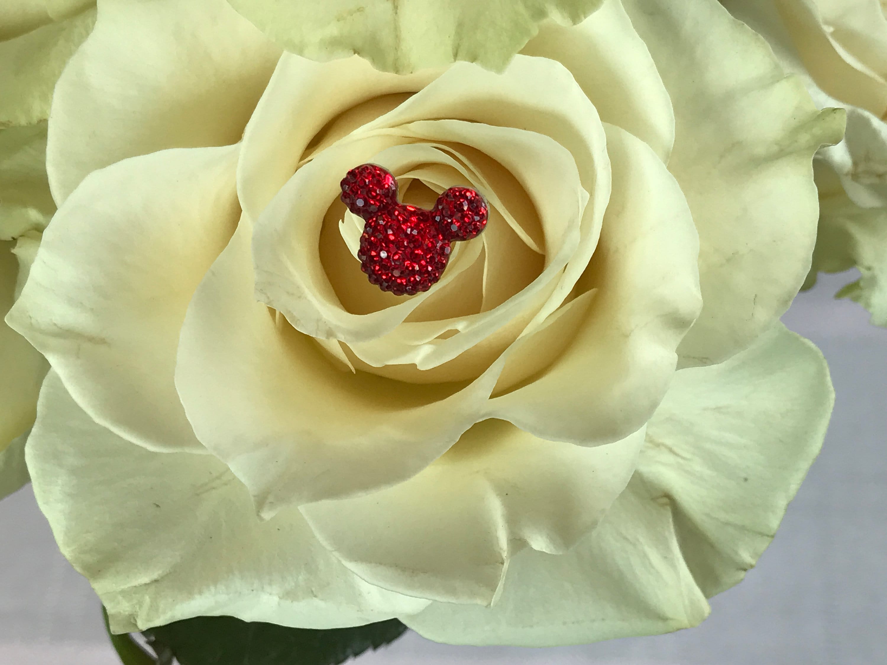 Hidden Mickey-Disney Inspired-Mouse Ears Bouquets-Classic Red-Wedding Flower  Picks-Floral Pins-Flower Posts