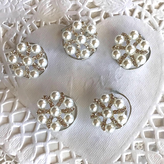 Bridal Hair Swirls-Bride-Bridesmaids-Ballroom Dancers-Pearl and Rhinestones Hair Accessory-Ballet Dancers-Debutante Ball