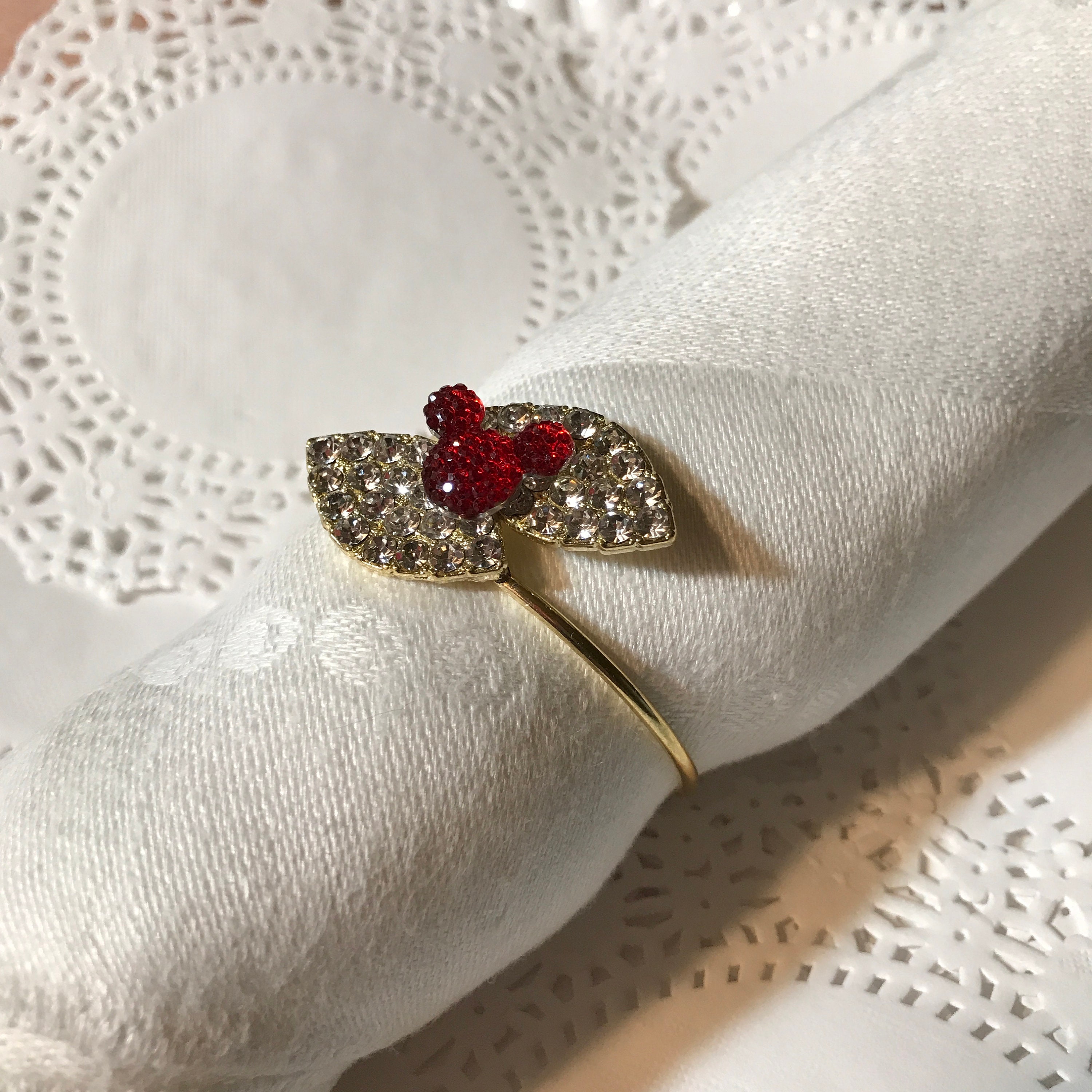 Mickey Mouse Napkin Rings Rehearsal Dinner Favor Wedding