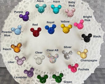 Disney Flower Girl Hair Swirls, Mickey Mouse Spins Set of 5