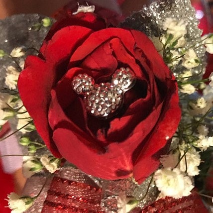 Disney Wedding Flower Pins-bouquets-corsages-boutonnieres-centerpieces-Bridesmaids-Flower  Girls-Silver Bouquet Picks