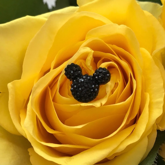 Disney Inspired Bouquet Pins-Boutonnieres-Classic Black Mickey Mouse Centerpieces-Wedding Corsage (Qty 12)