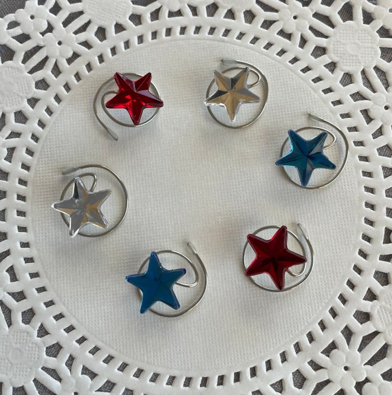 Celestial Stars in Red White and Blue-Fourth of July Celebration Accessory