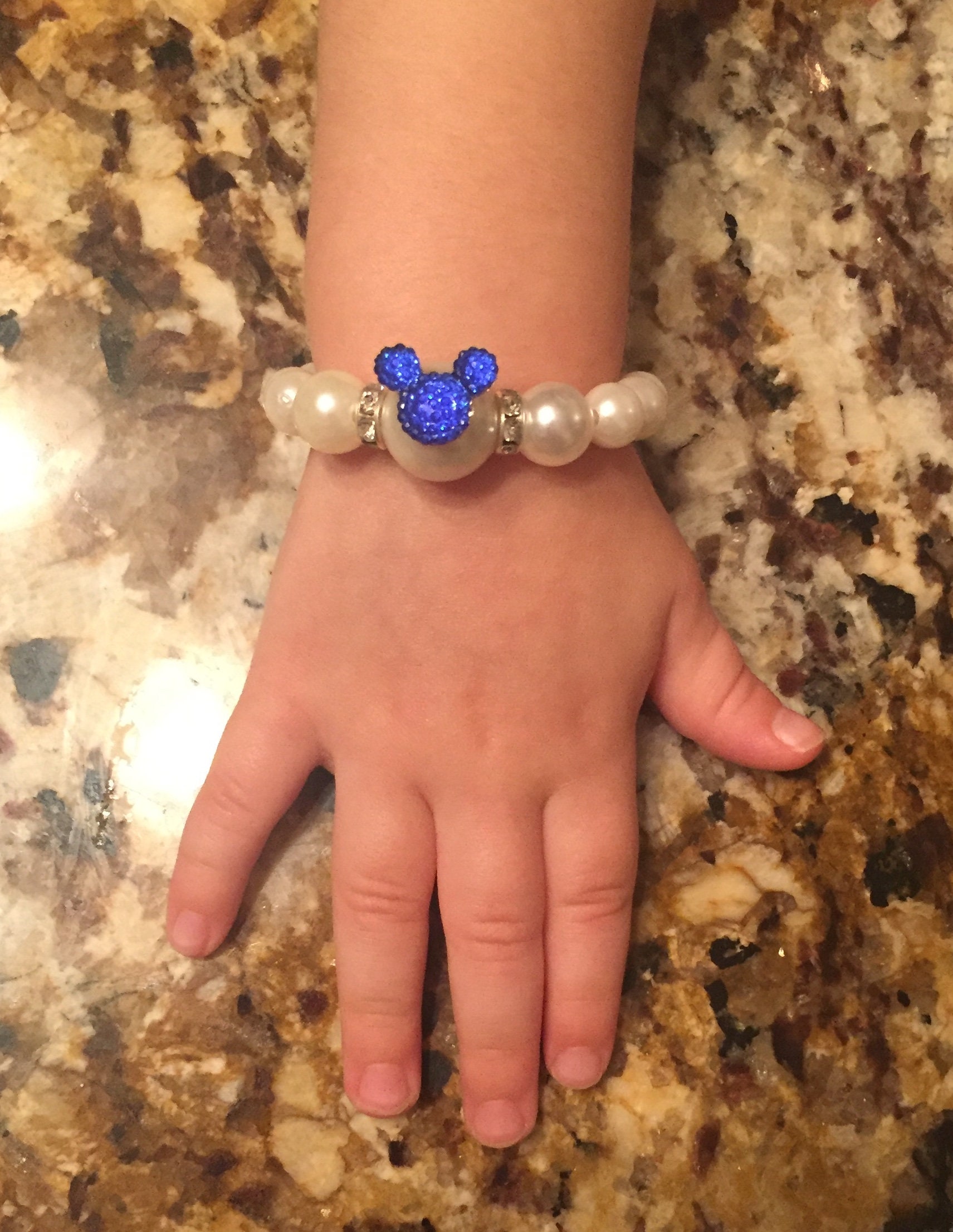 Flower Girl Bracelet-Mickey Minnie Mouse Bracelets Toddler