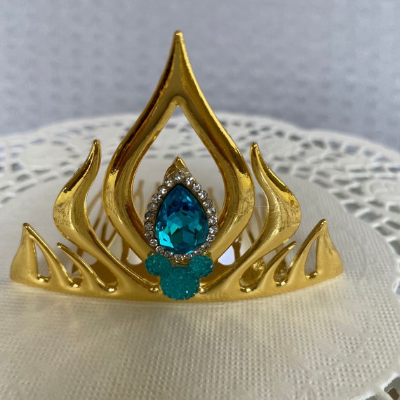Elsa mini comb, Disney flower girl crown, Disney cruise hair comb, decorative comb, Snow Queen Coronation Cosplay