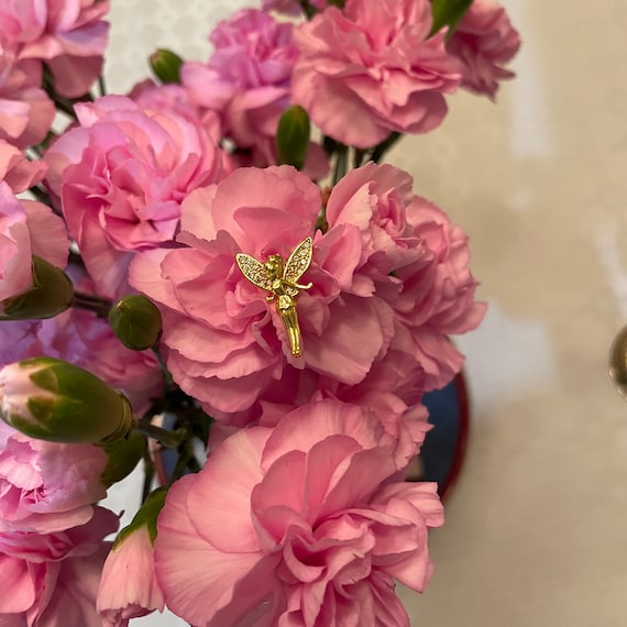 Tinkerbell Bouquet Pick, Wedding Flower Pin, Disneyland Bride, Bridesmaids, Maid of Honor Single Flower Pick