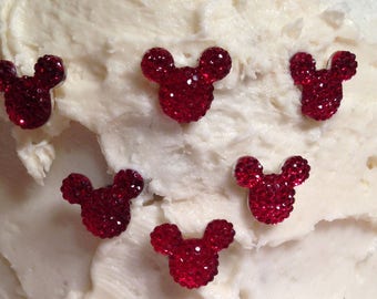Hidden Mickey Cake Picks, Disney Wedding Cupcake Toppers
