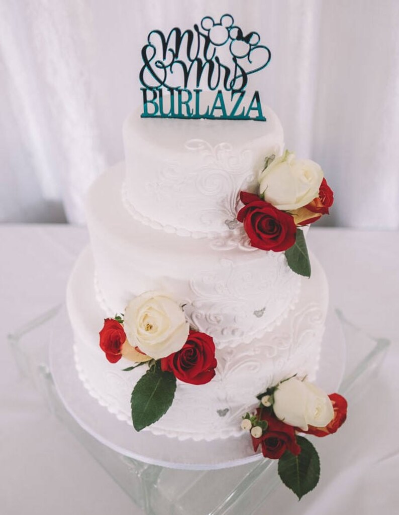 Disney Wedding Cake Picks-Disney Shower Cake-Wedding Cupcake Posts-Disney Themed Birthday Party-Shower Gift