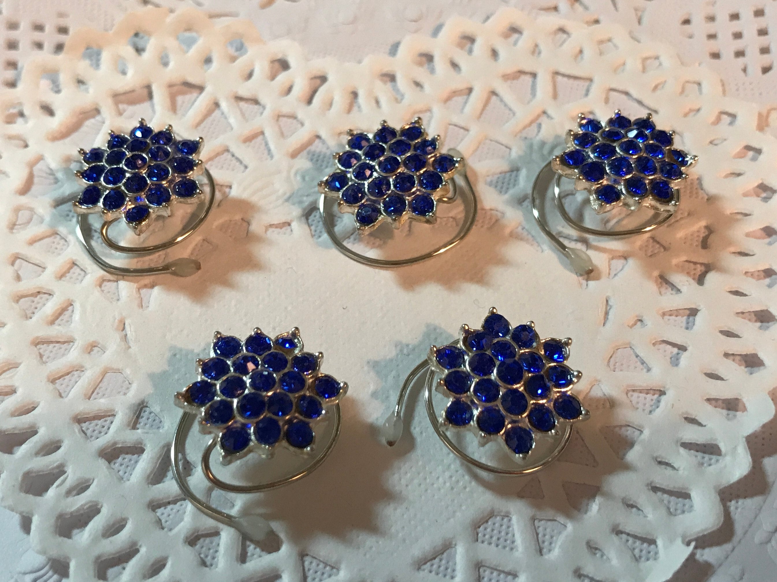 Bridesmaids Hair Jewelry Ballroom Dancer Hair Swirls Snowflake