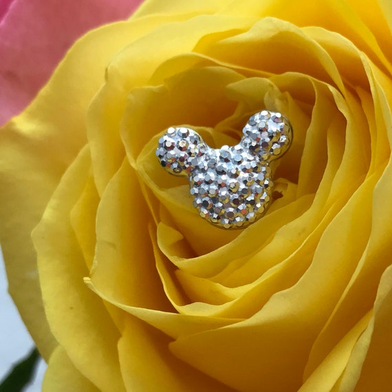 Magical Disney Wedding  Hidden Mickeys Bouquet Set, Silver Tone Pins, Floral Picks, Free Shipping
