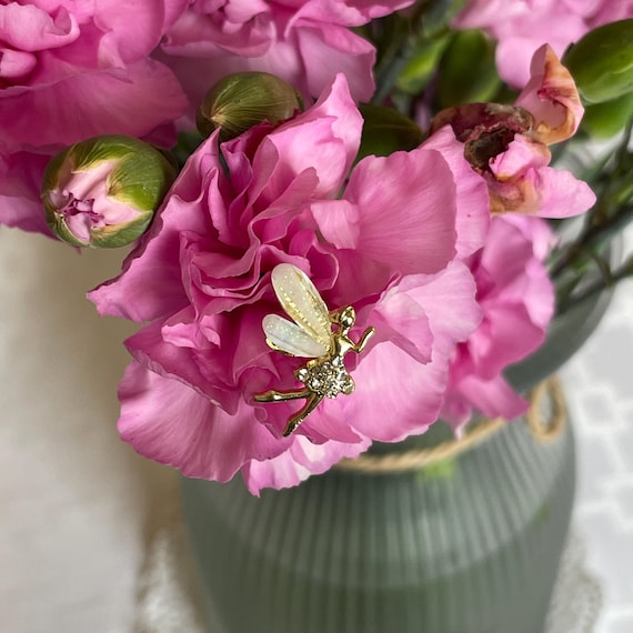Tinkerbell Bouquet Pick, Wedding Flower Pin, Disneyland Bride, Bridesmaids, Maid of Honor Single Flower Pick (Qty 1)