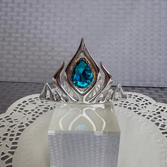 Disney Flower Girl Mini Elsa Comb, Disney Cosplay, Mickey Themed Birthday Party, Toddler Hair Decoration Aqua, Silver, Gold