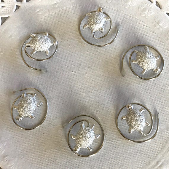 Silver Sea Turtle Hair Swirls - Beach Wedding Hair Accessory