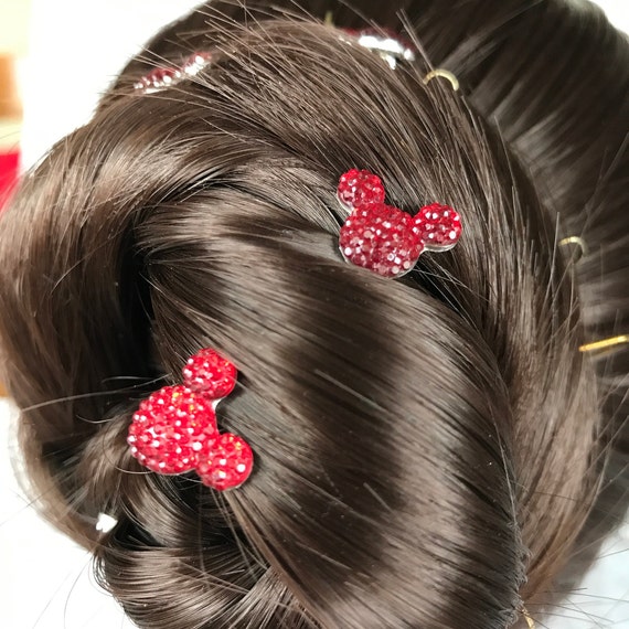 Mickey mouse hair pIns, Disney inspired wedding, engagement party, bridesmaids, flower girls, birthday party