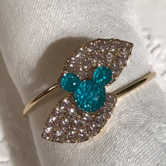 Mickey Mouse Napkin Rings-Rehearsal Dinner Favor-Wedding Reception Head Table-Birthday Party-Fancy Tea Party