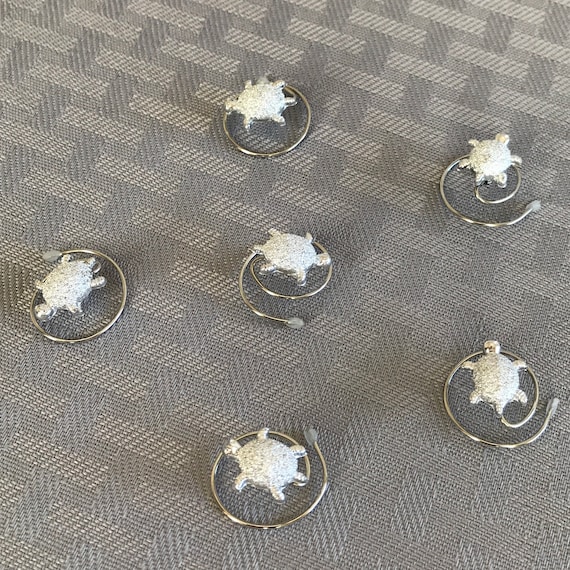Silver Sea Turtle Hair Swirls for Beach Wedding Bridesmaids